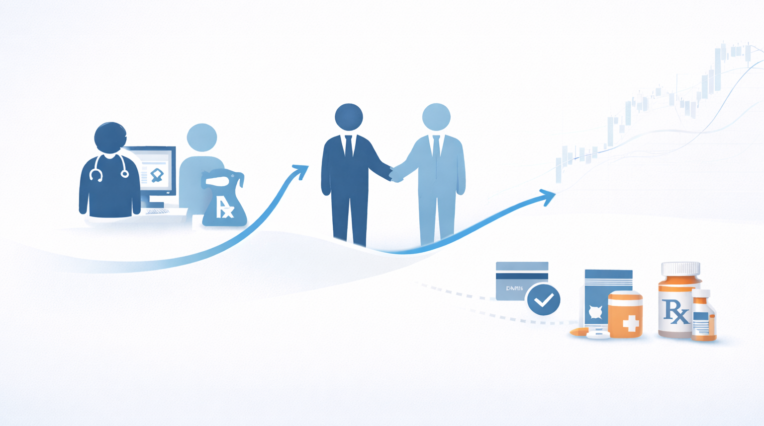 Icons to describe pet prescription competitive marketplace moving upstream